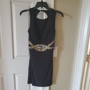 Black cut cocktail Dress